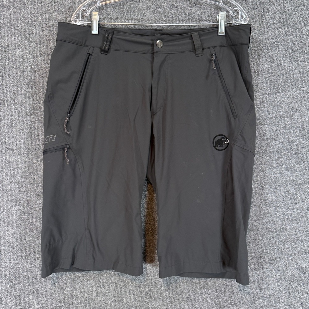 Mammut Hiking Shorts Mens 36 Gray Technical Stretch Outdoor Trekking Trail